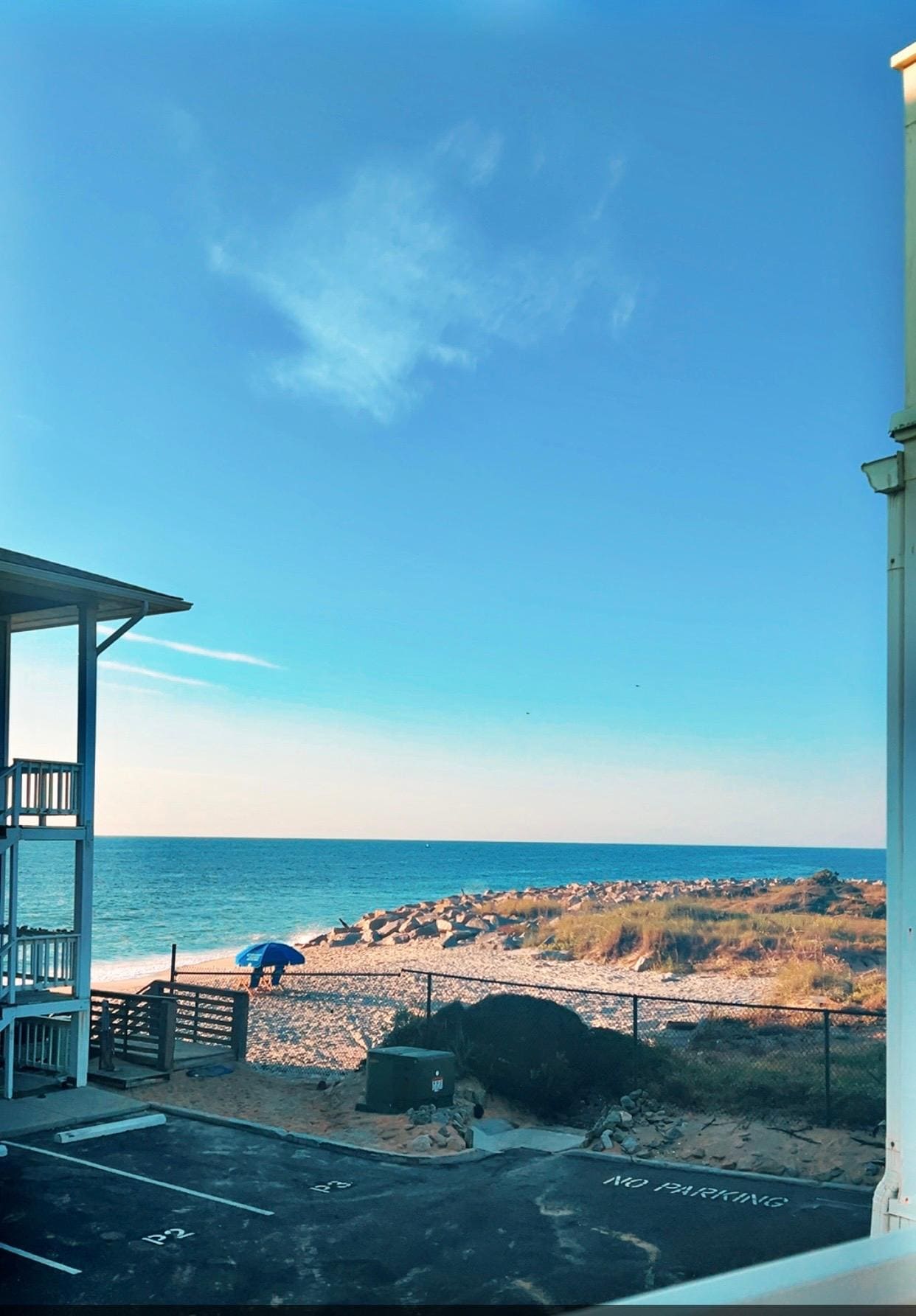 View from the balcony. 