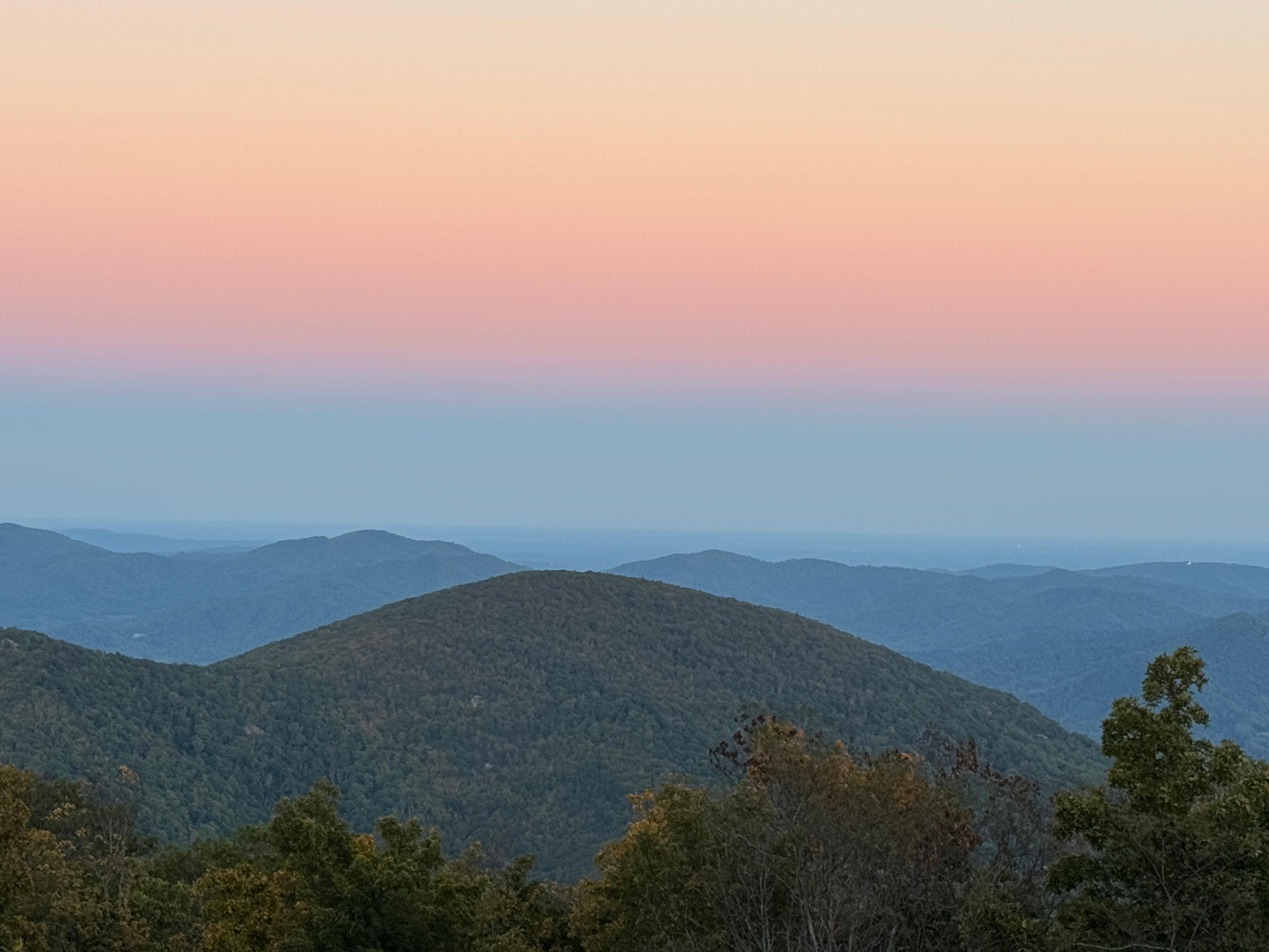 Sunset from the deck.