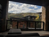 The view from our balcony on the second floor.