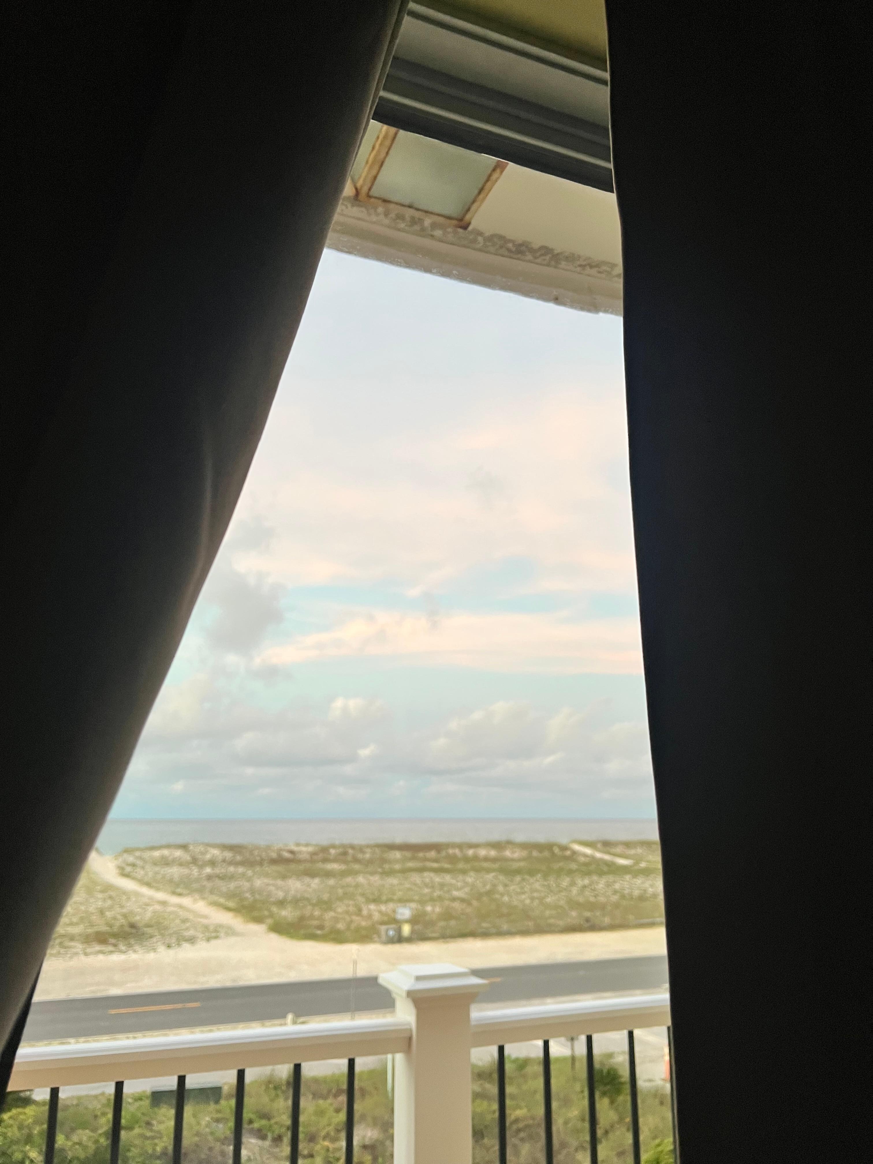 What you wake up to outside of the main bedroom