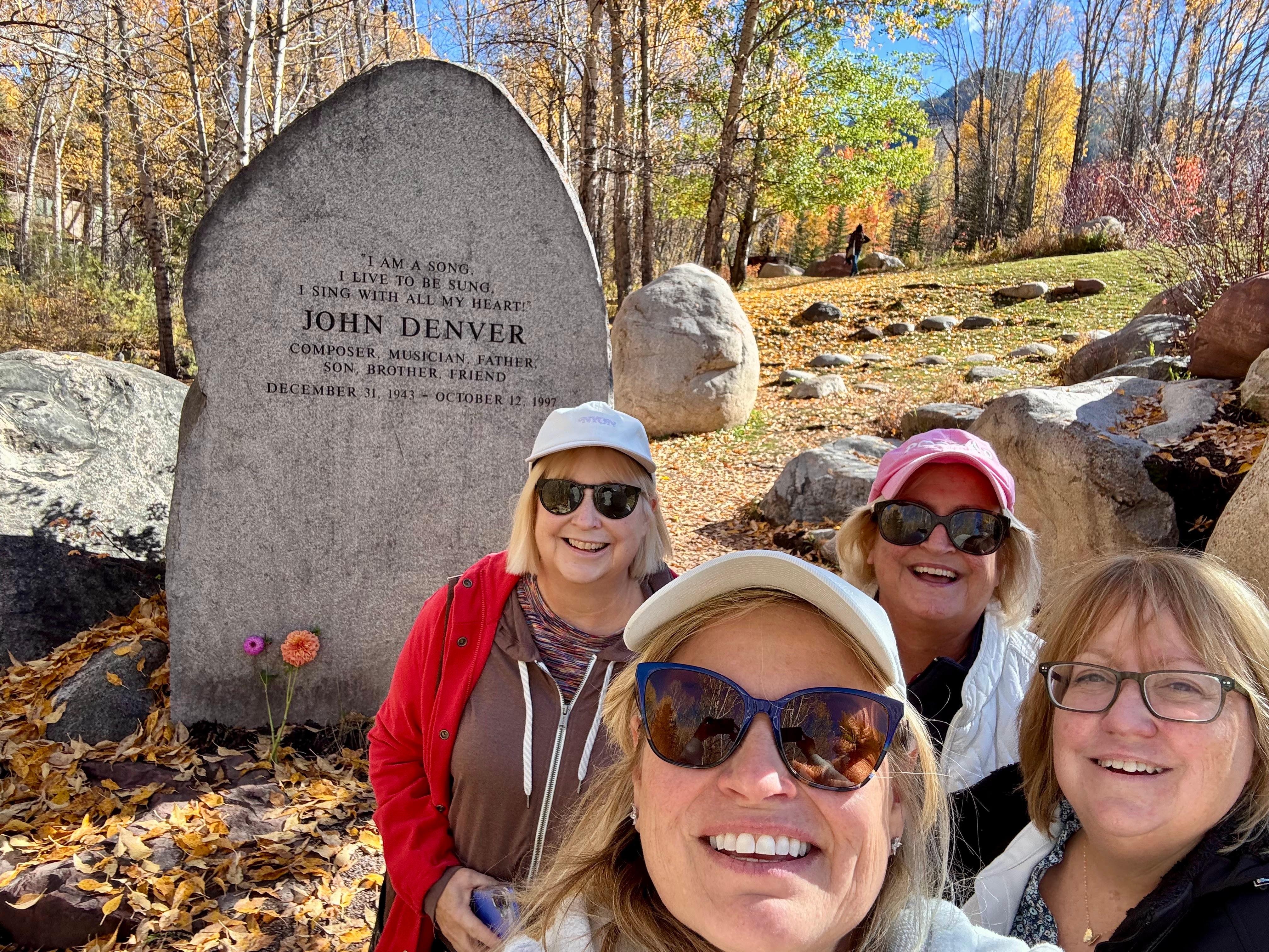 Us at John Denver Sanctuary in Aspen CO
