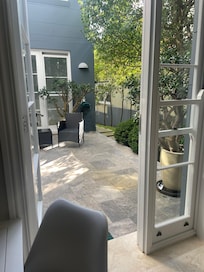 Private patio area