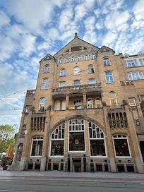 One facade of the hotel