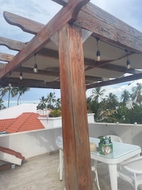 Upstairs patio