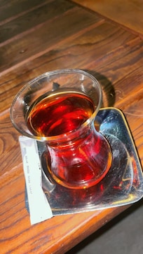 Turkish tea from the hotel