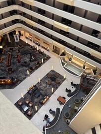 Lobby of the Marriott Hotel from the elevator