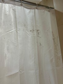 Shower curtain, this was an upgraded room