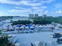 View of fish fry lot