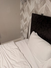 Wallpaper peeling away from the wall