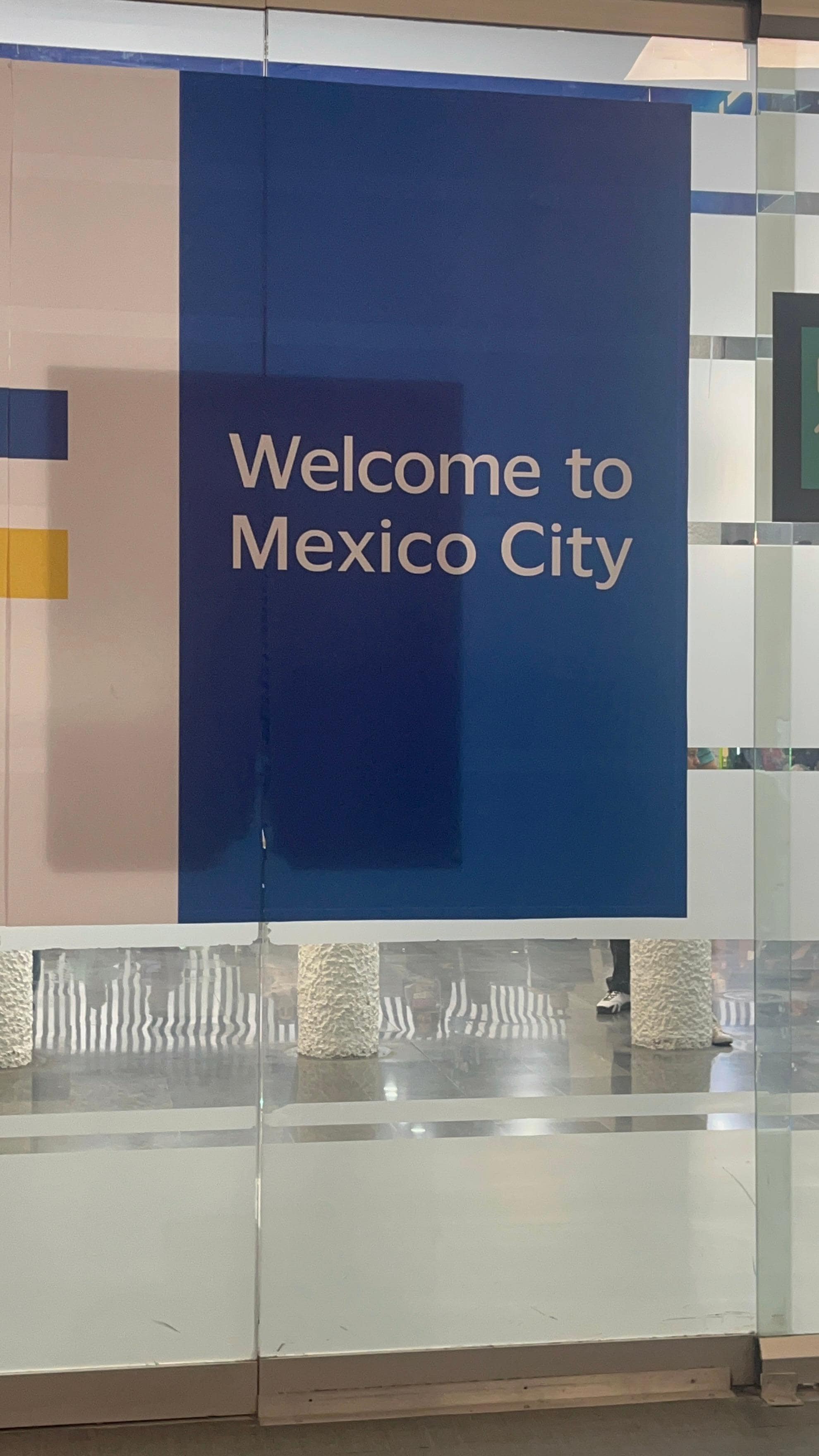 At the airport CD Mex