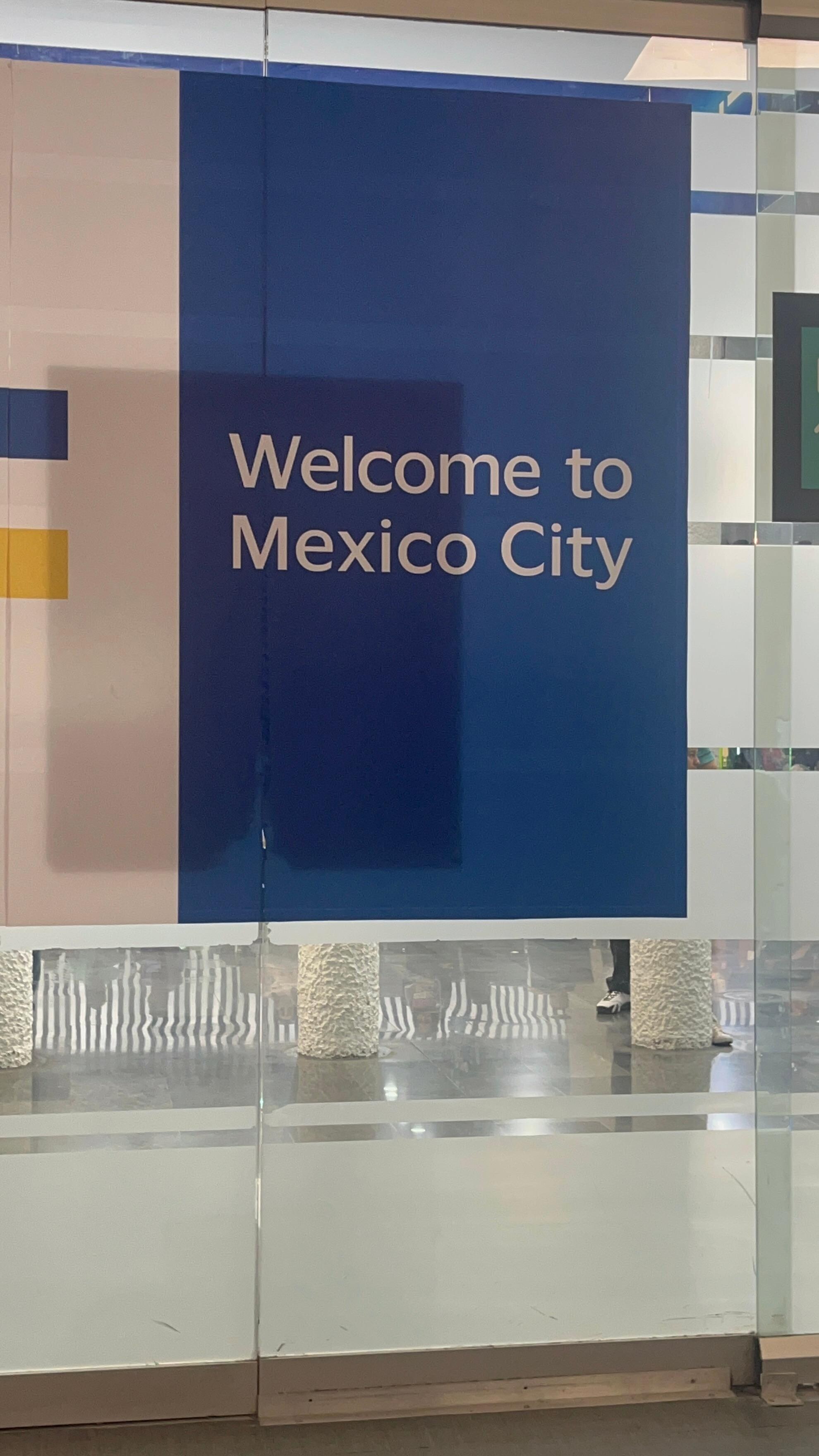 At the airport CD Mex