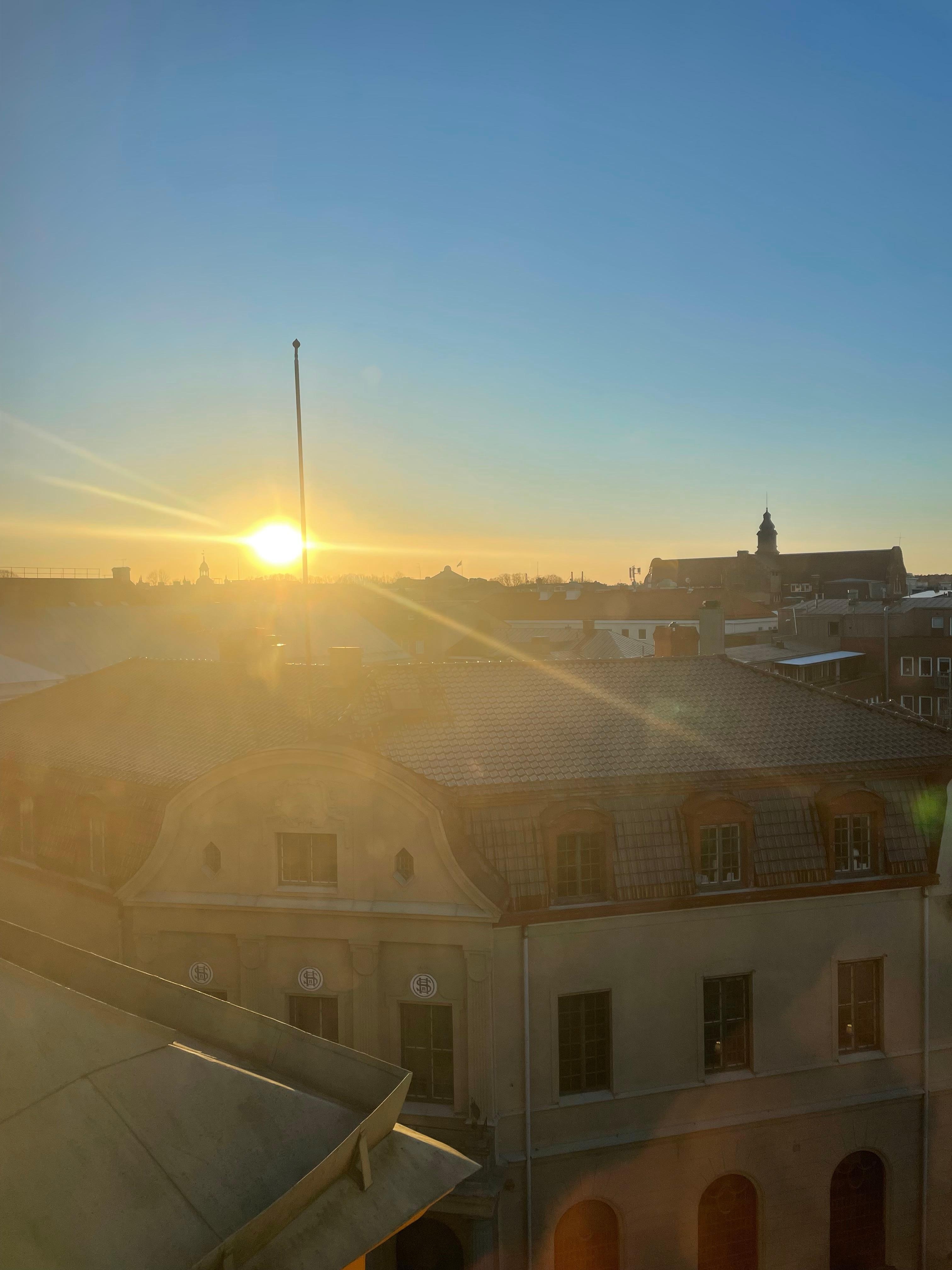 Kvällsutsikt från våning 5