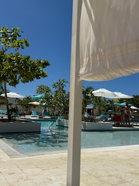 View from our cabana at the Preferred Pool