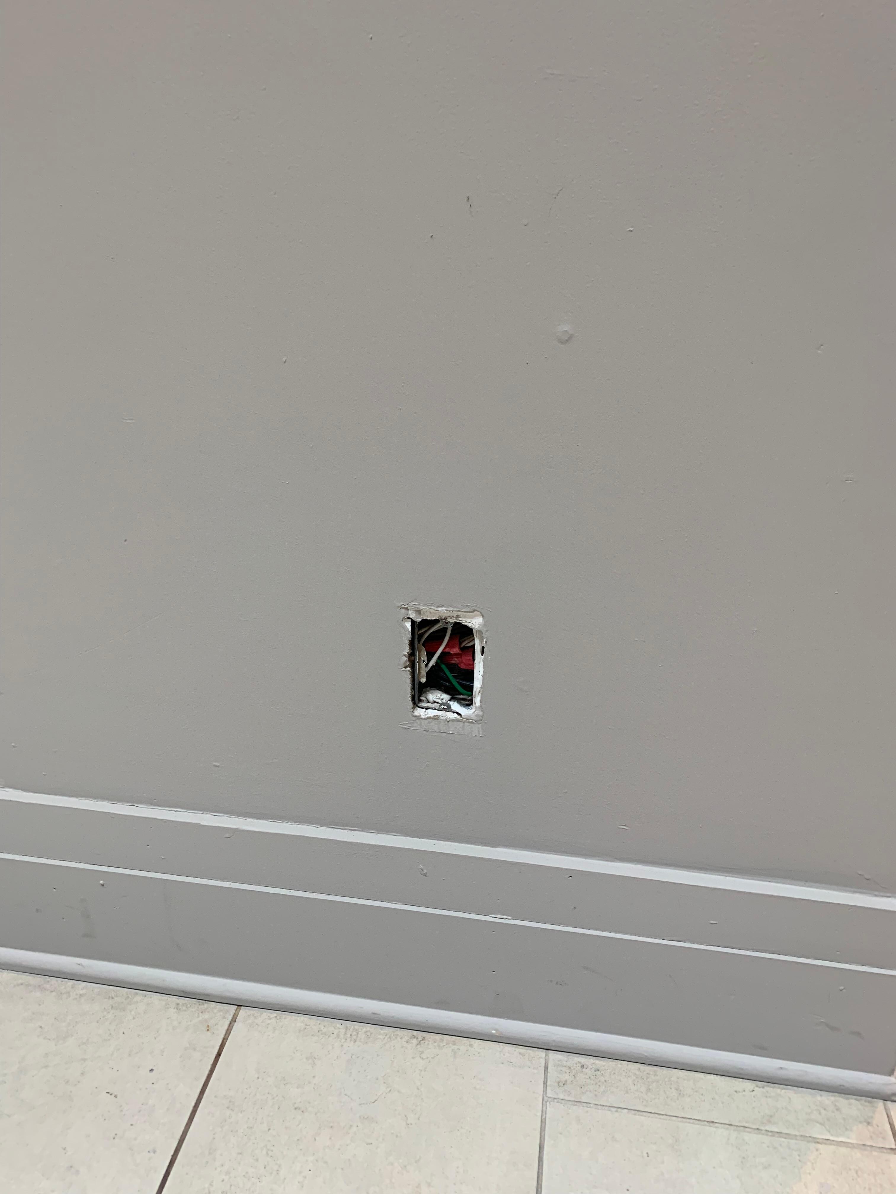 Exposed wiring