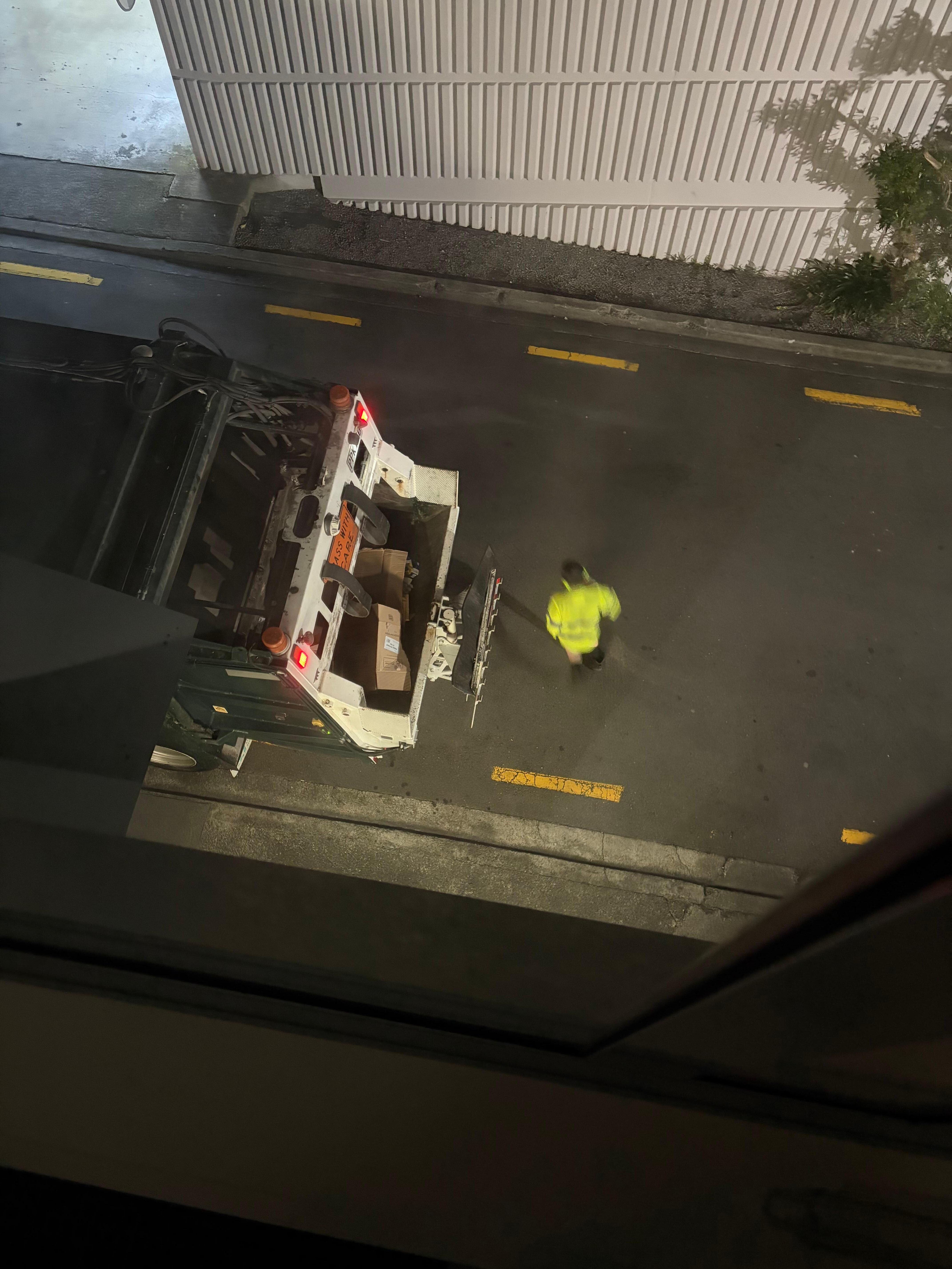 Garbage pick up at 4am