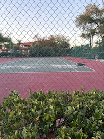 Unusable tennis courts