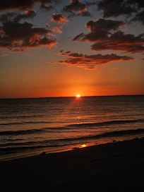 All sunsets across the street at the beach!