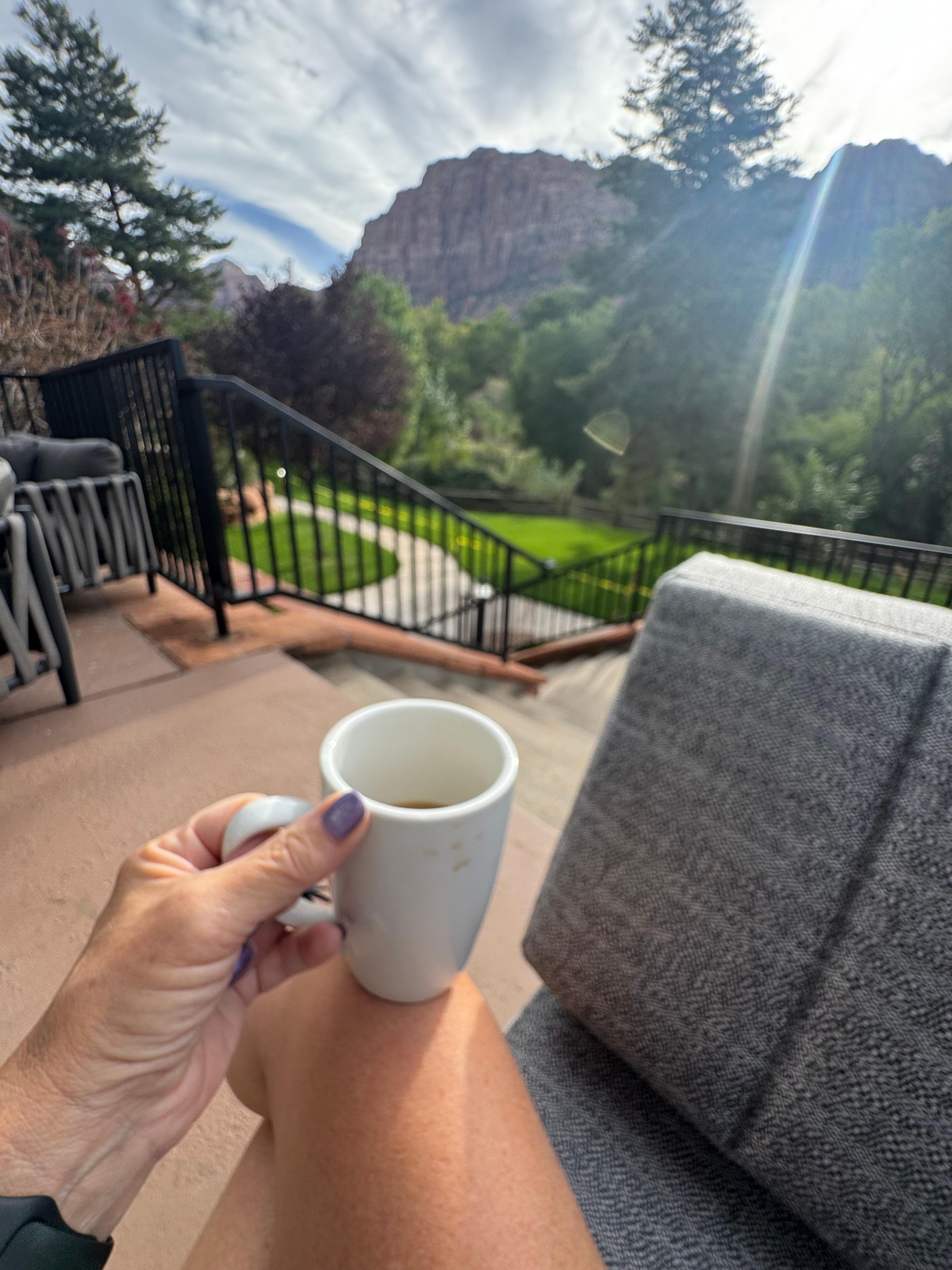 Coffee with a view!