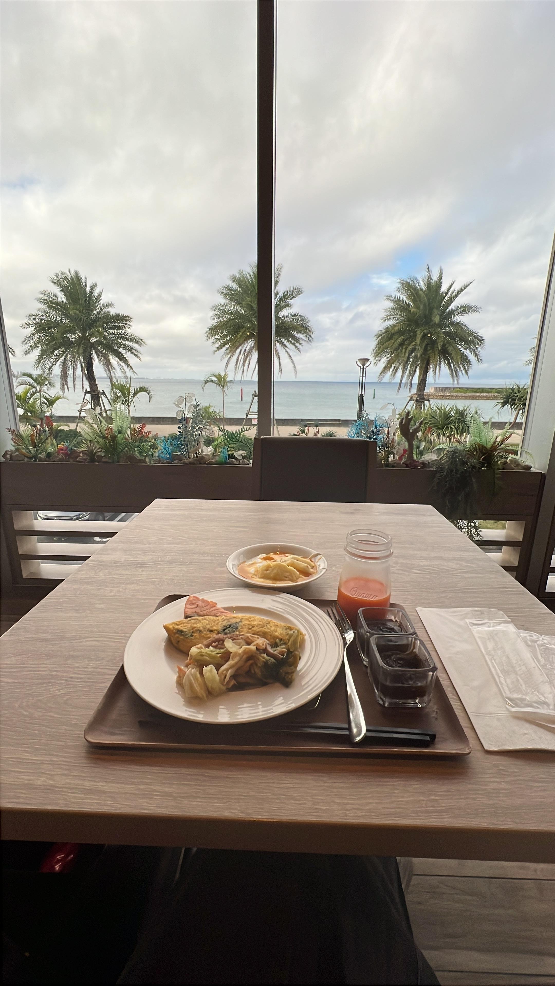 breakfast with sea view