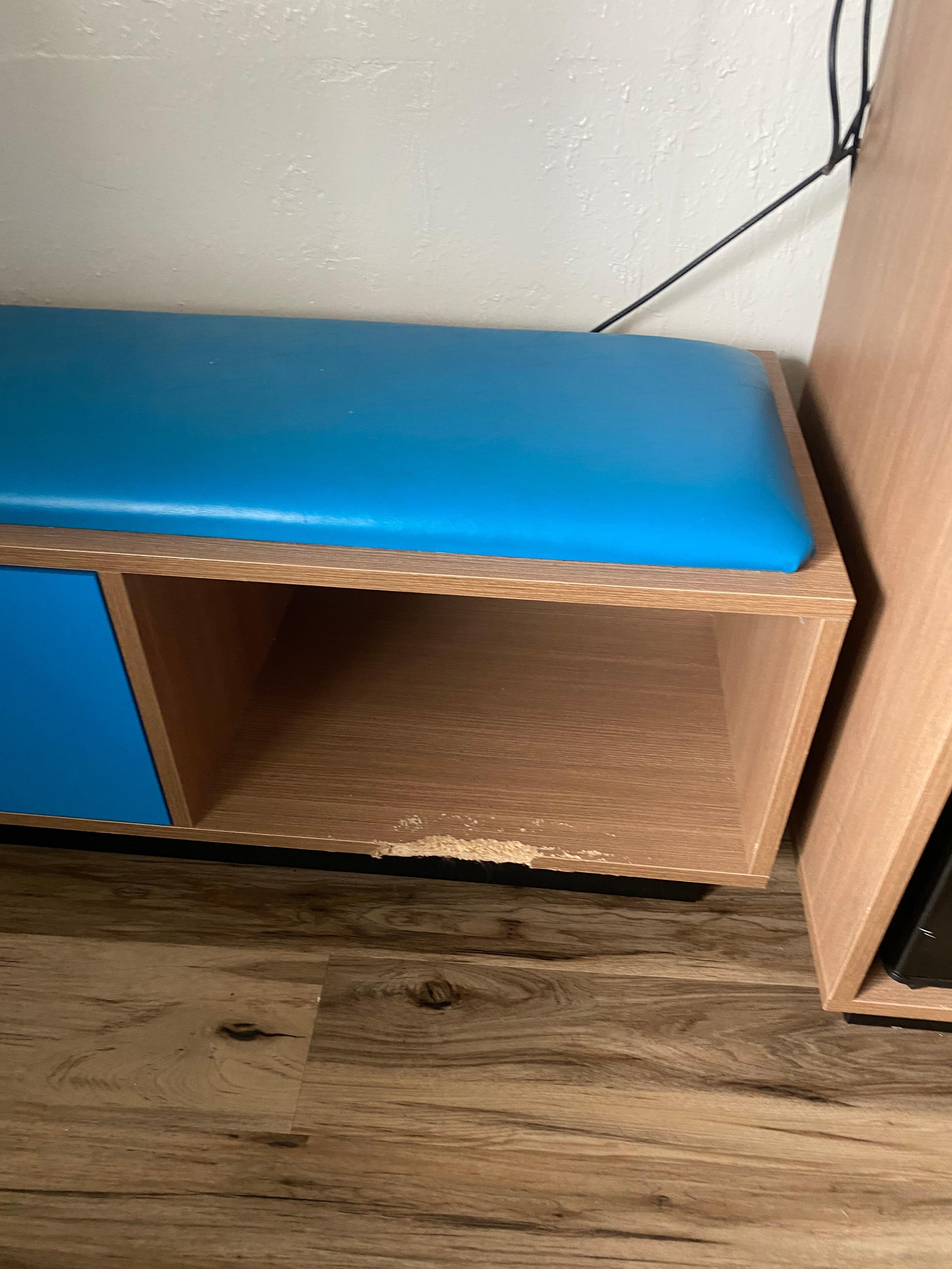 Broken furniture in room