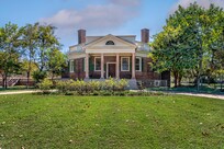 Front entrance to Poplar Forest, Thomas Jefferson's retreat in Bedford County, VA