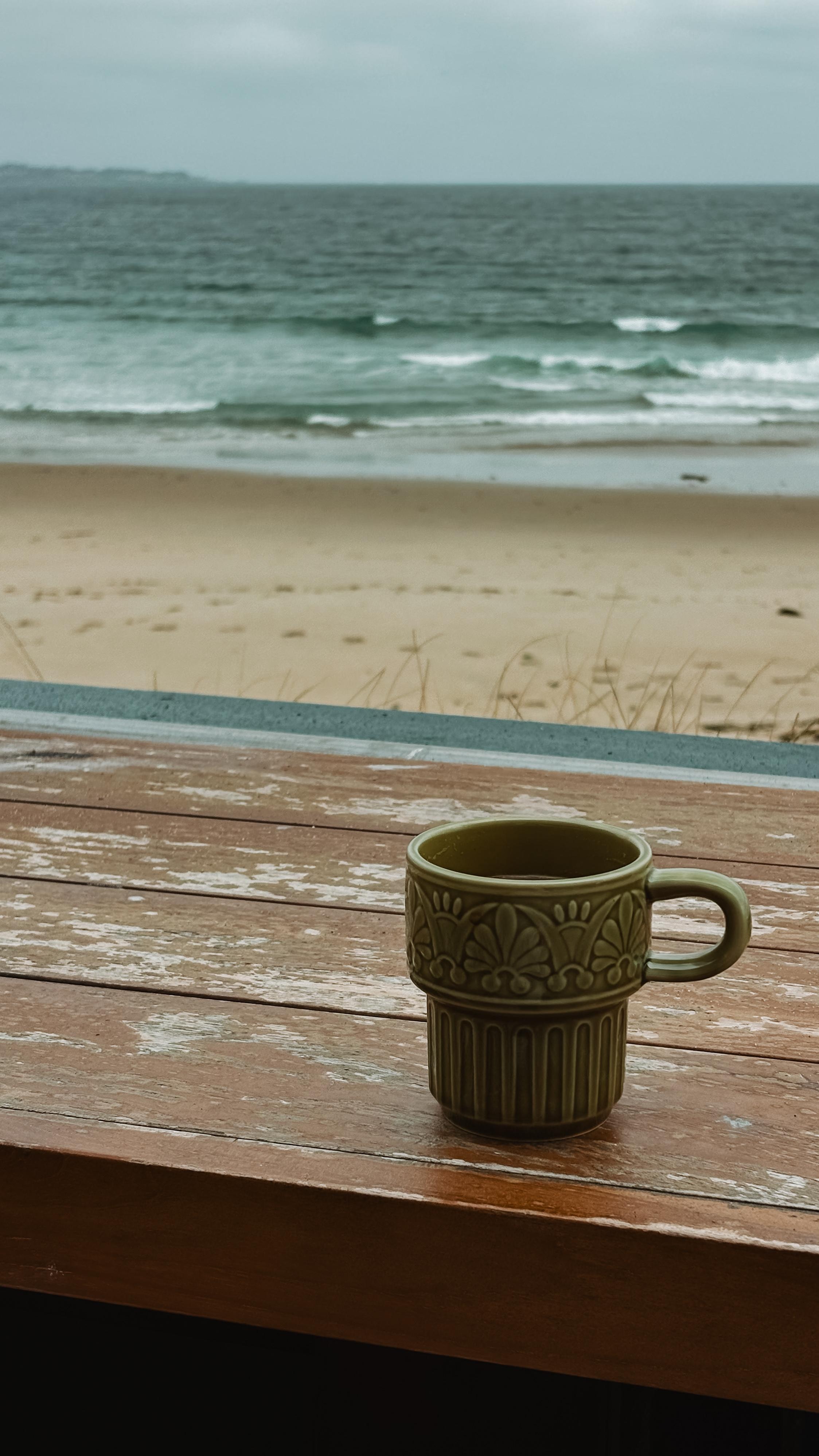 Morning coffee outside the room 