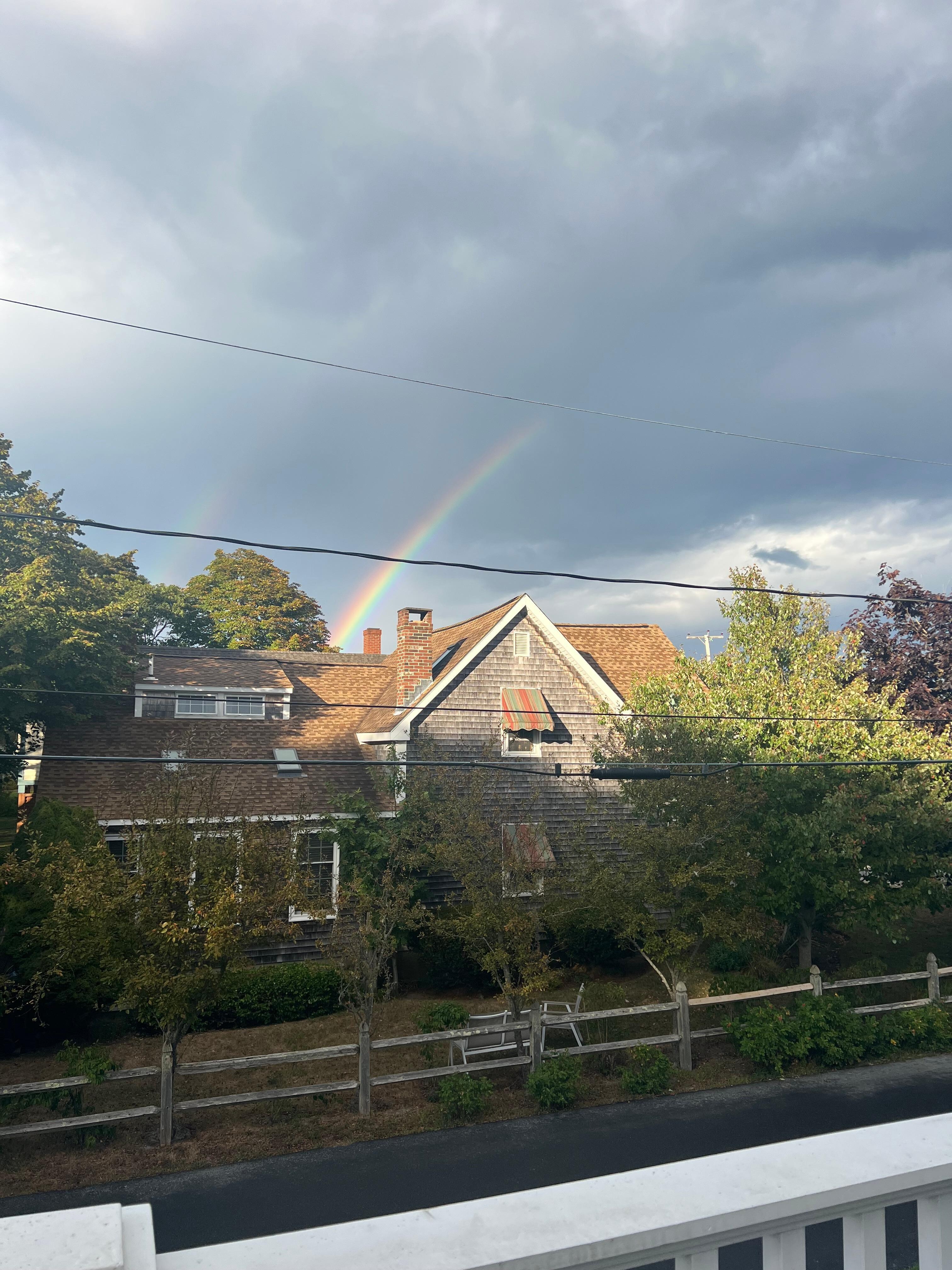 Rainbow from the porch