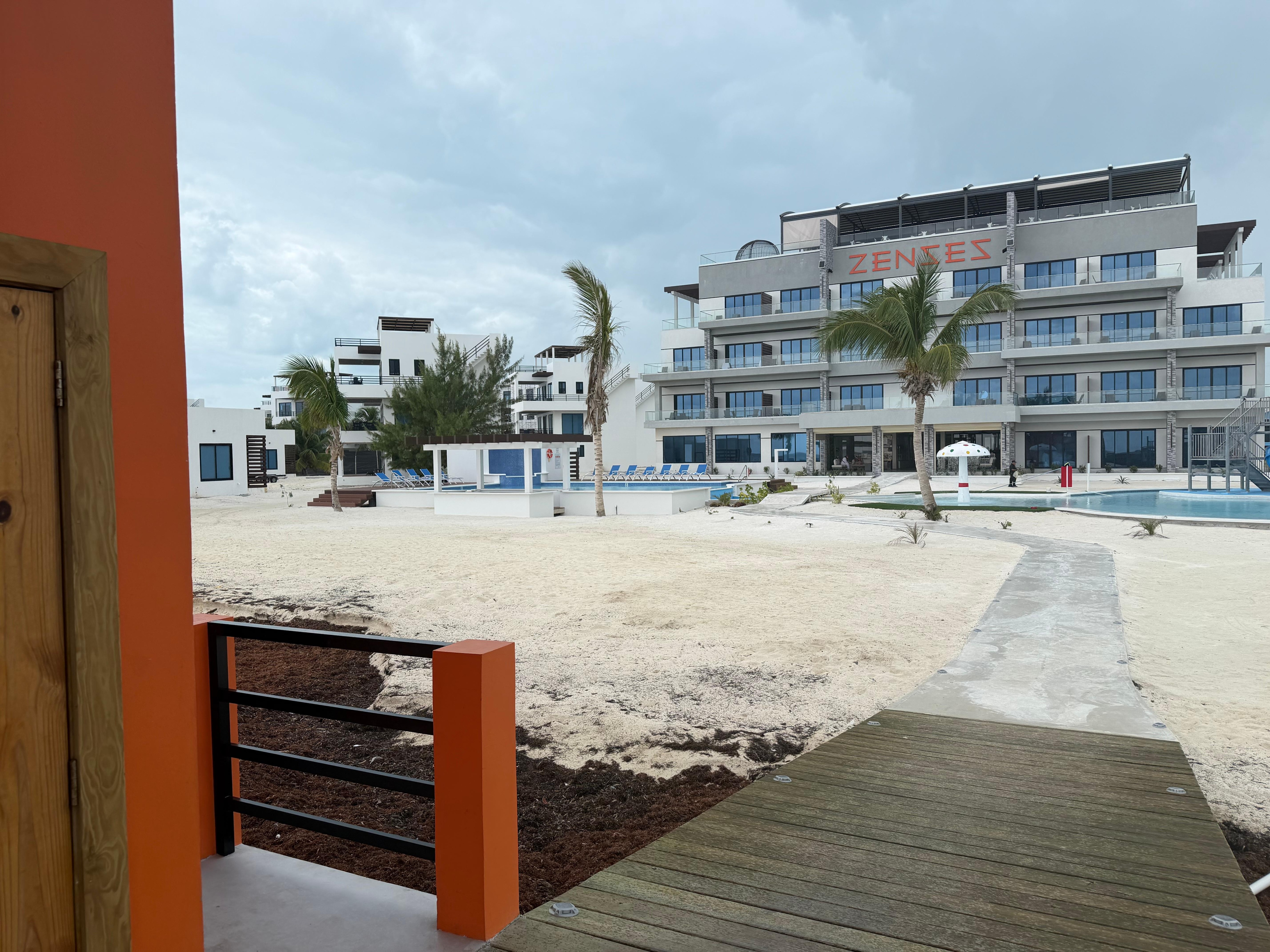 View from the front of the hotel