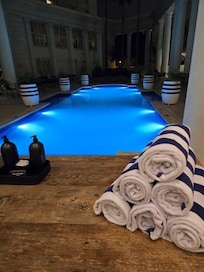 the swimming pool