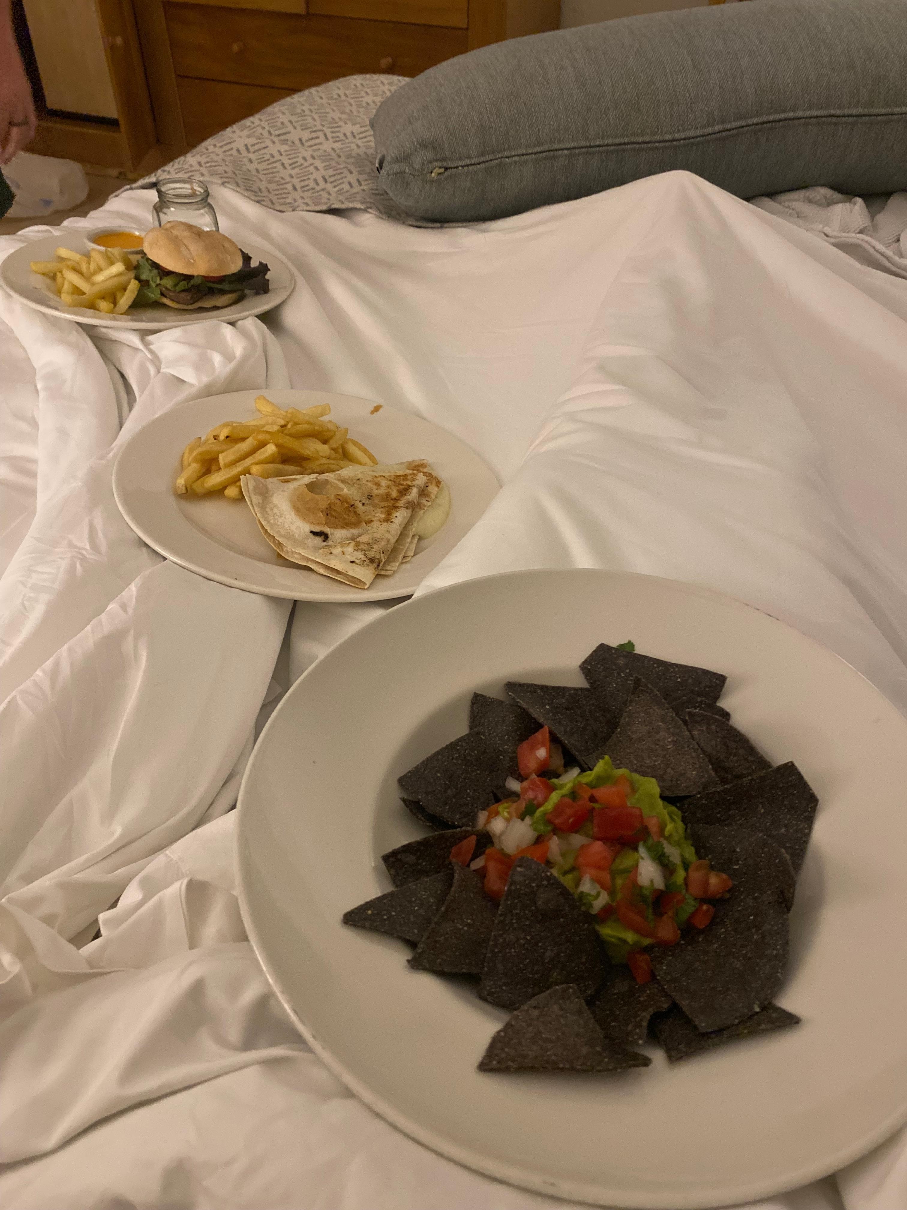 Room service was nothing fancy but definitely came in clutch when you felt snackie