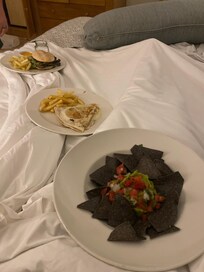 Room service was nothing fancy but definitely came in clutch when you felt snackie