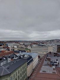 Utsikt från rooftop på Hotellet.