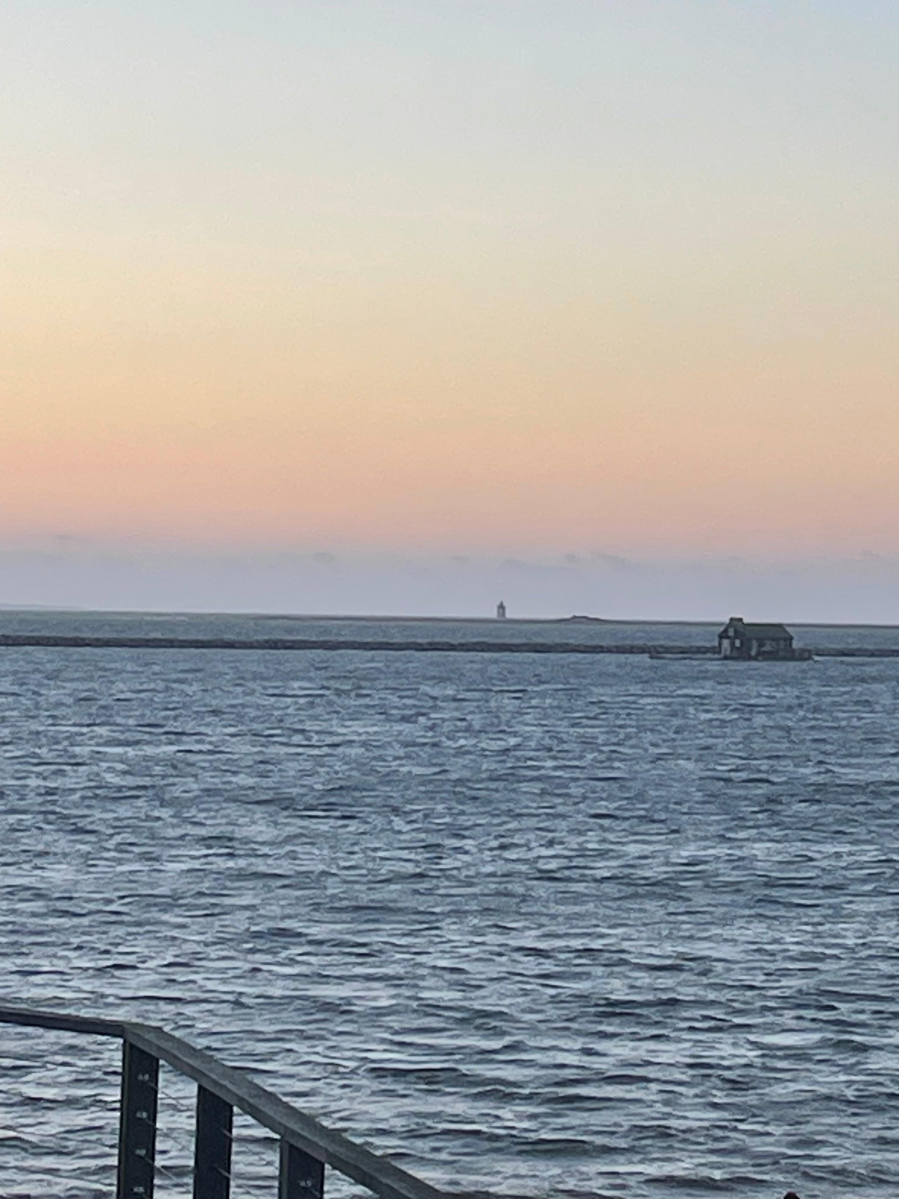 Morning after the storm from  the deck