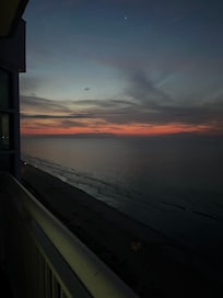 Sunrise from balcony.
