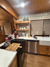 Enjoying a family game night and making cookies in the beautiful kitchen!