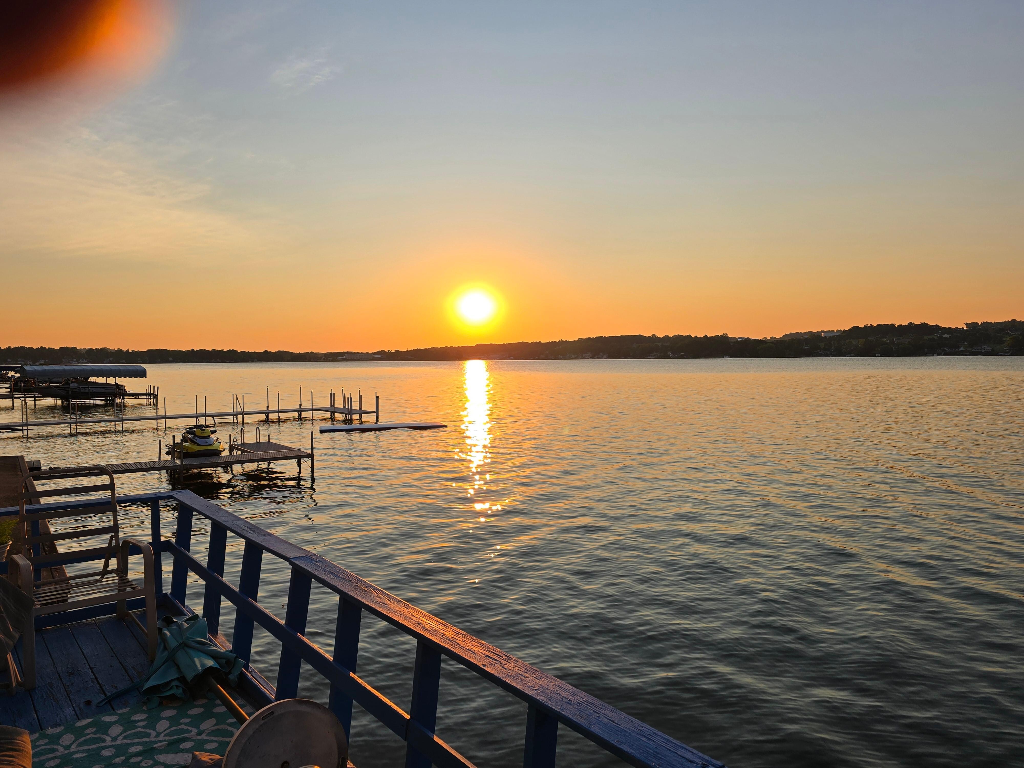 Sunrise from the porch