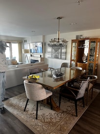 Dining and living room