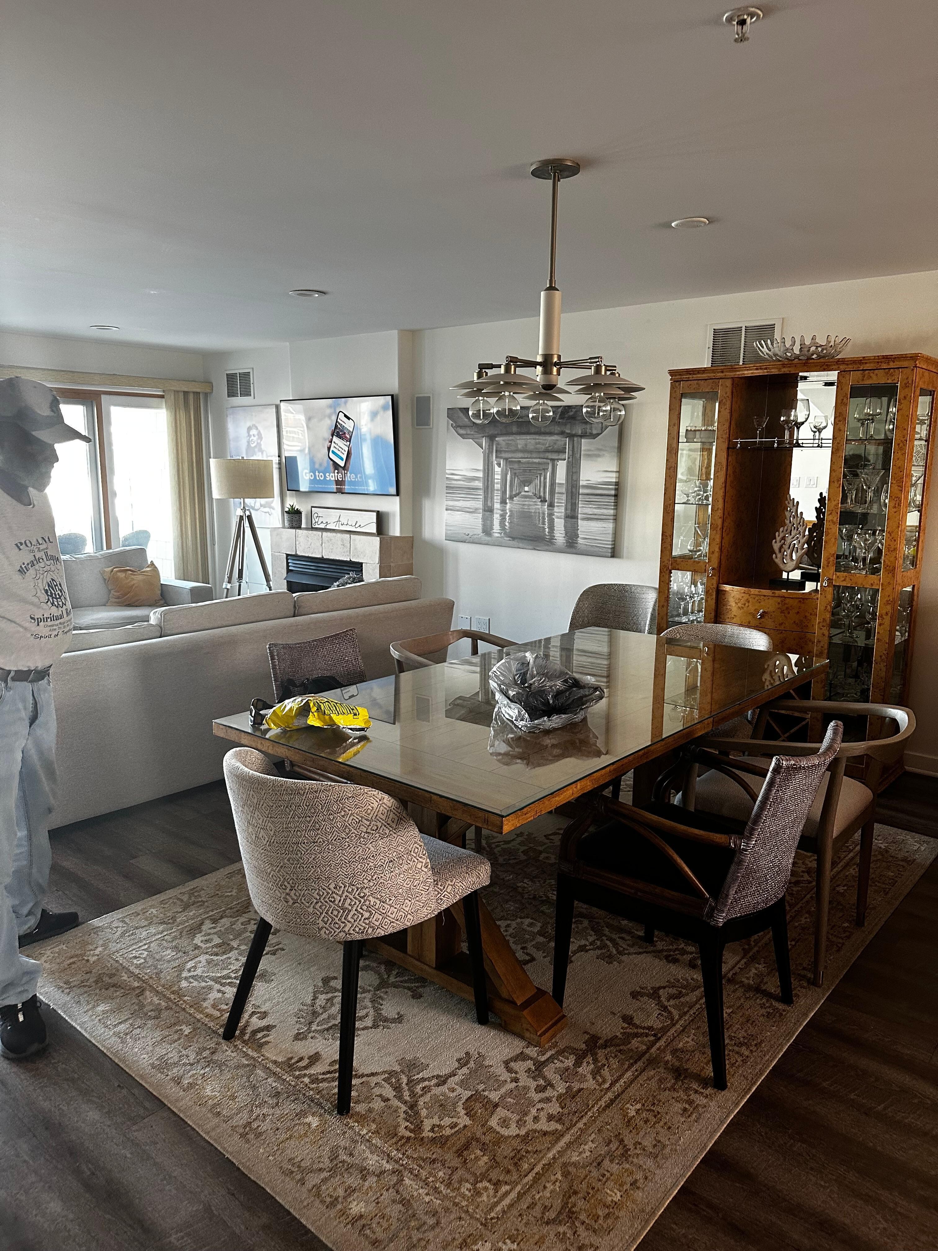 Dining and living room