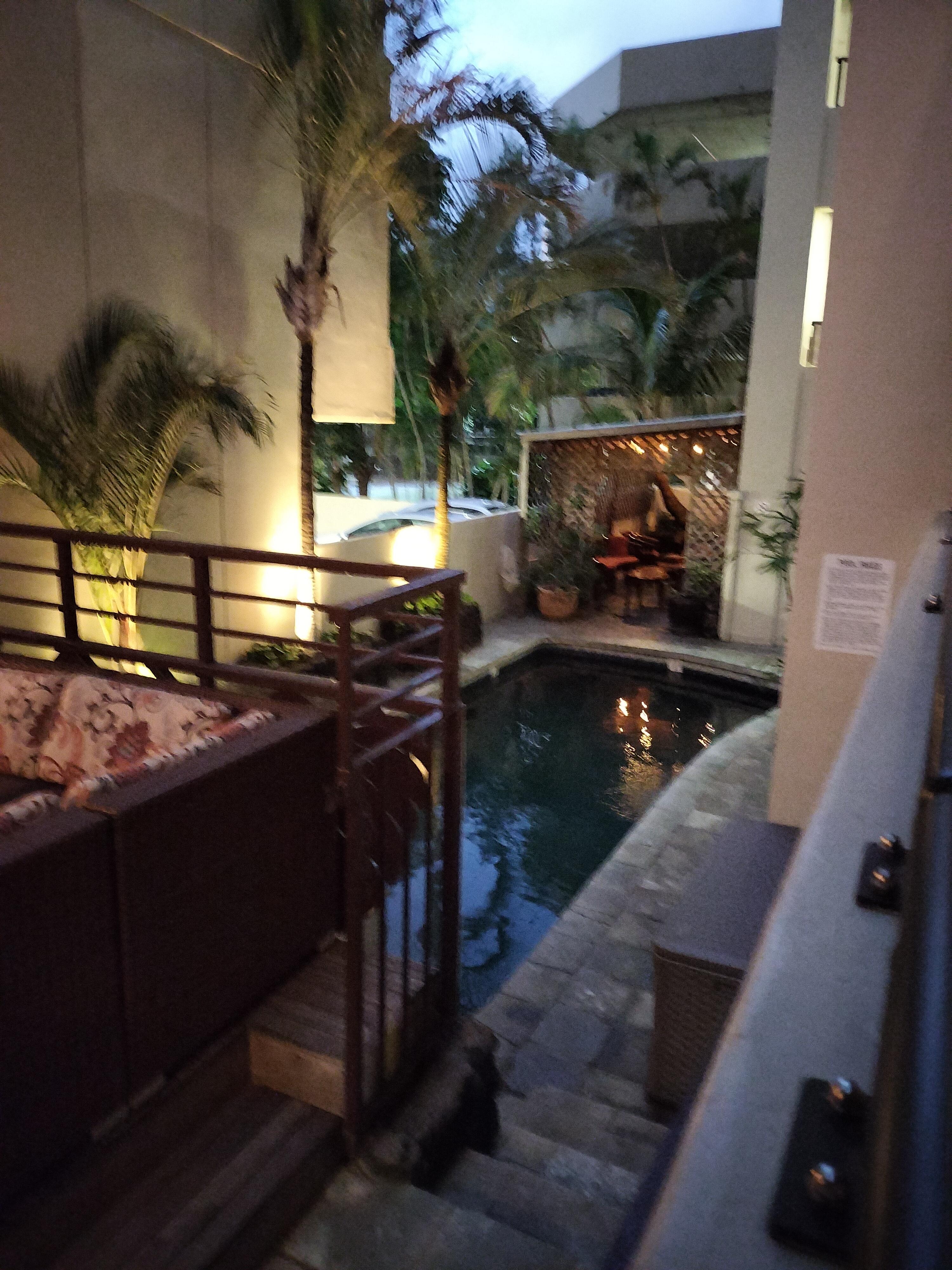 バー横のプール