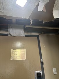 View of the open ceilings and pipes