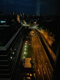 Blick zur Haltestelle Severinstraße