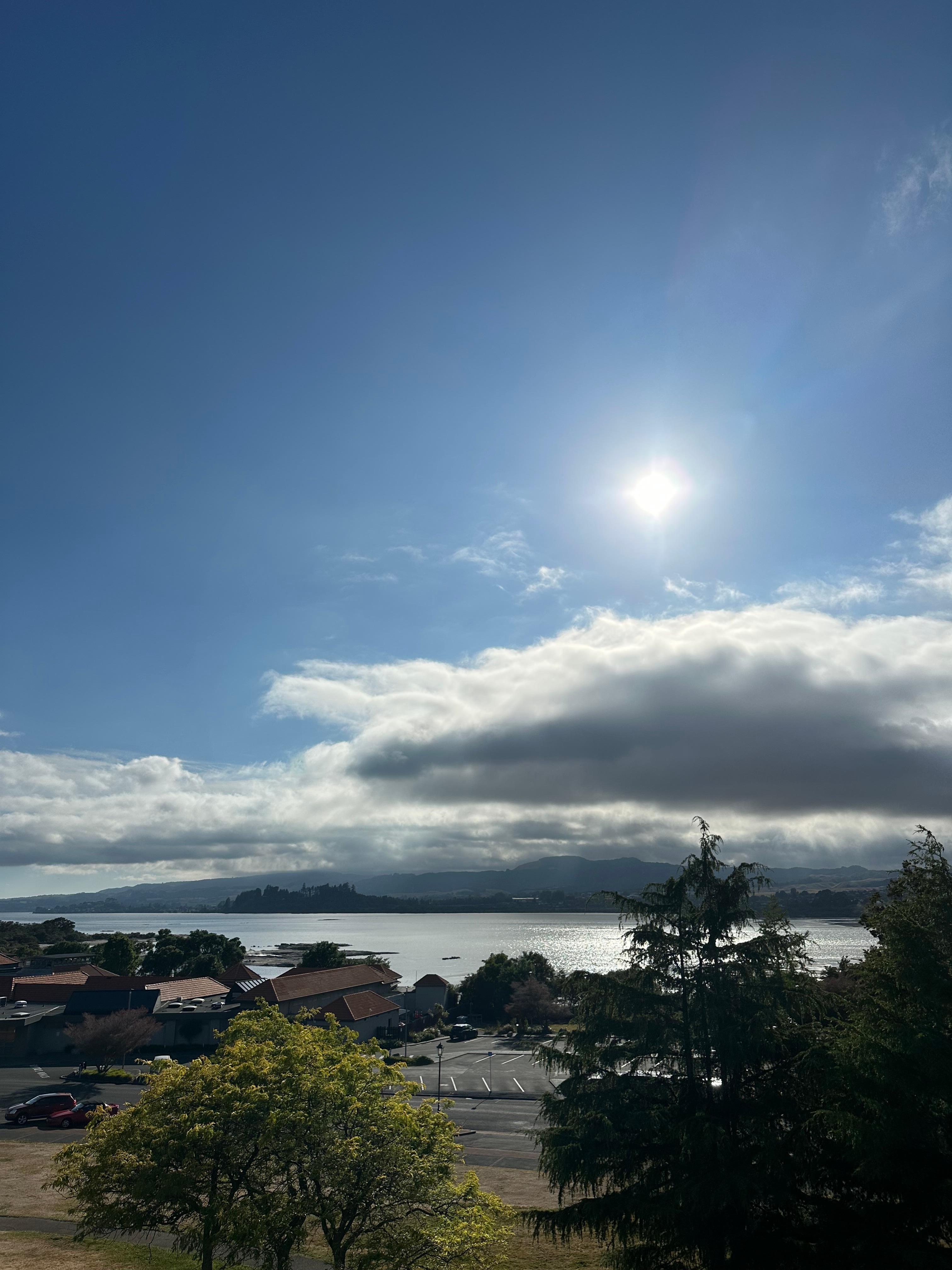 Veiw from 5th floor balcony of Lake Rotorua