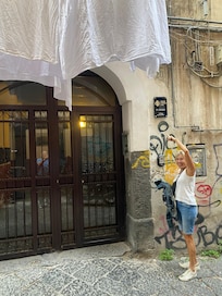 Oh, there is the hotel sign