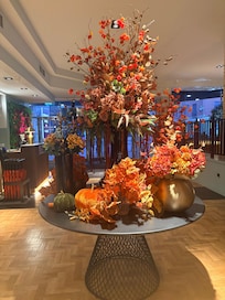 Lovely pumpkin display in reception