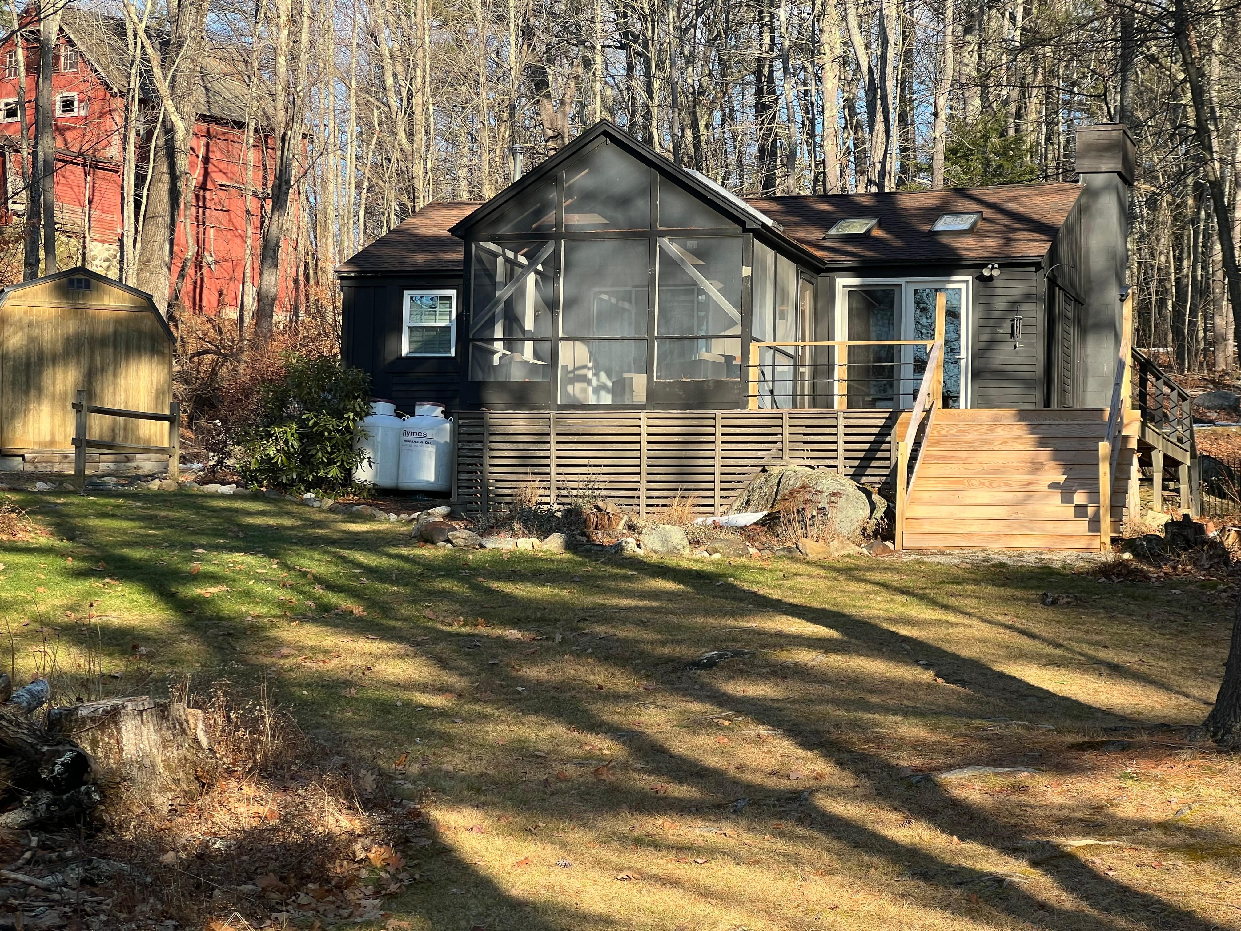 The back of the house from the yard.
