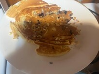 Mice droppings on waffles