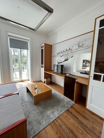 Sitting area in bedroom