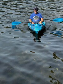 The kayaks were fun and relaxing.