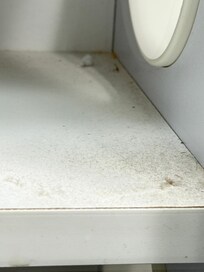 Dust and dirt which was present on the towels