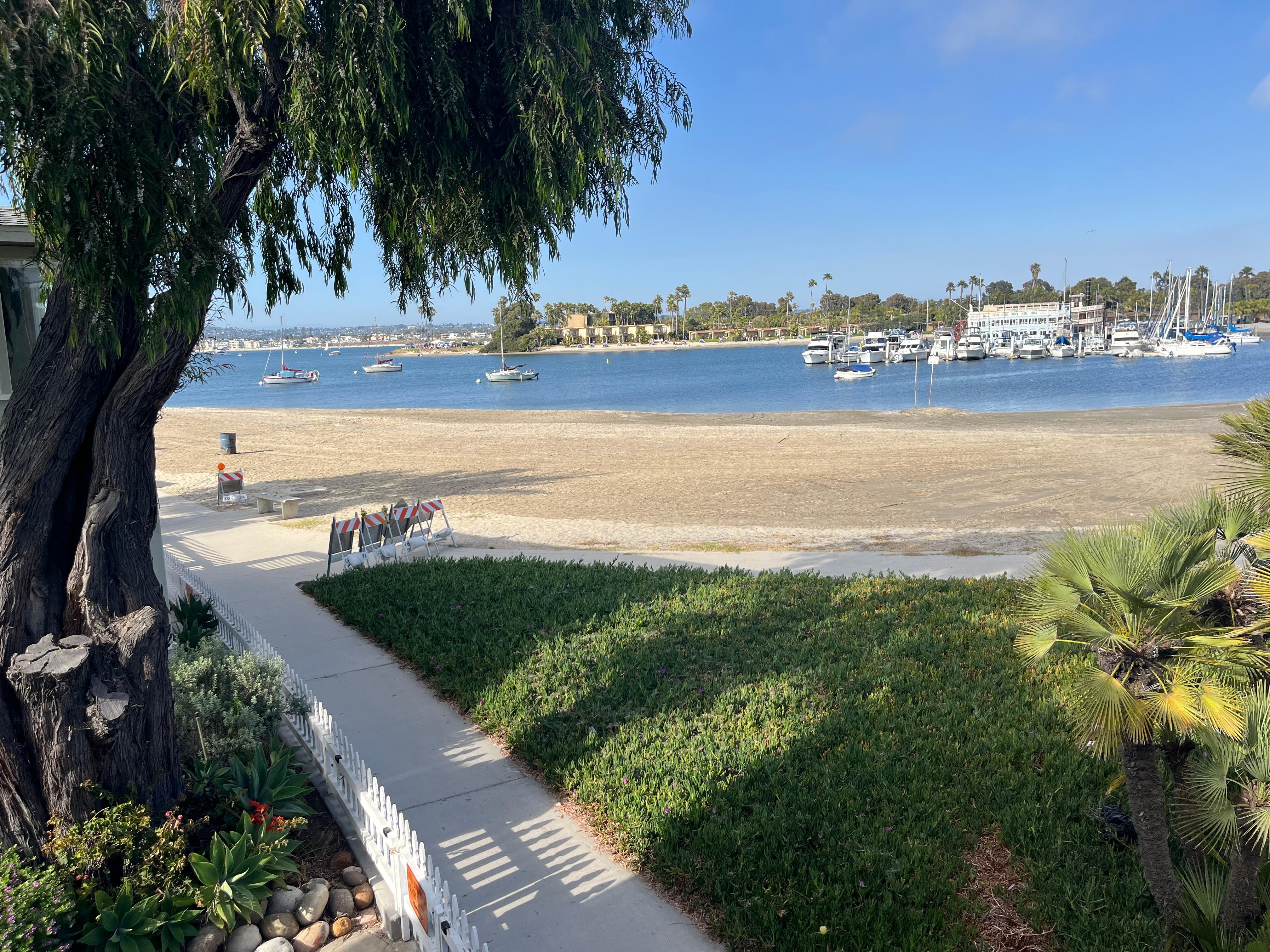 Bay view from the deck.